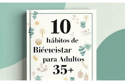 Guía PDF: '10 Hábitos de Bienestar para Adultos 35+' portada.